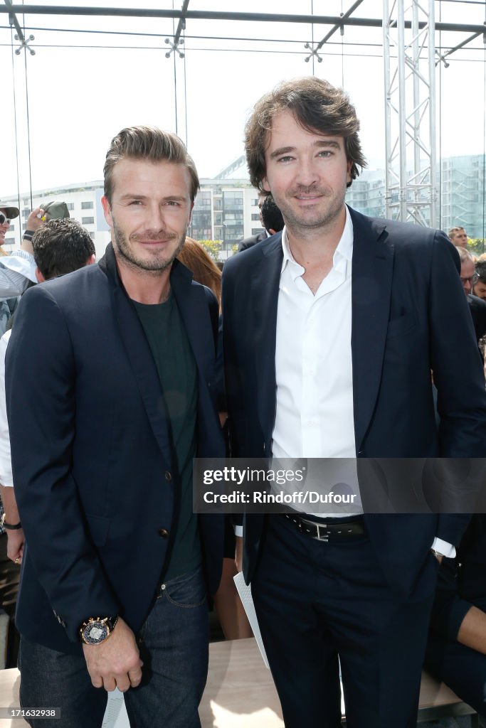 Louis Vuitton: Front Row - Paris Fashion Week - Menswear S/S 2014