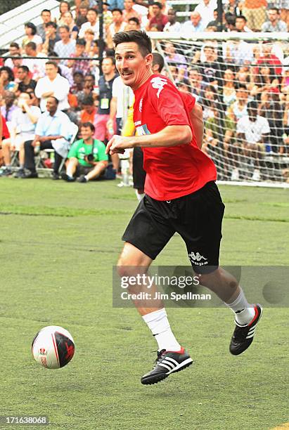 Soccer Player Sacha Kljestan attends The Sixth Edition Steve Nash Foundation Showdown at Sarah D. Roosevelt Park on June 26, 2013 in New York City.