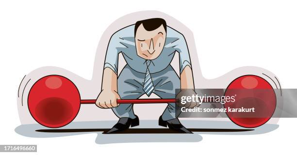 ilustraciones, imágenes clip art, dibujos animados e iconos de stock de barra de elevación de empresario - conquer the world cartoon