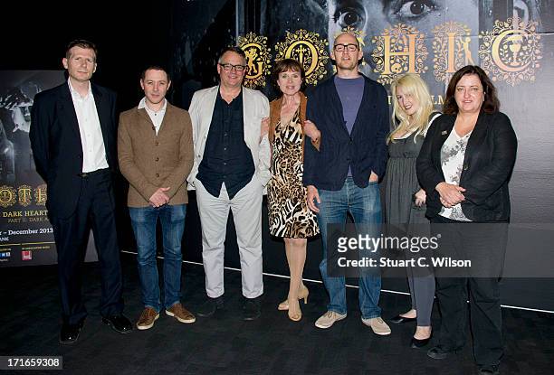 Danny Leigh, Reece Shearsmith: Charlie Higson, Madeline Smith, James Watkins, Jane Goldman and guest attend a photocall to launch Gothic: The Dark...