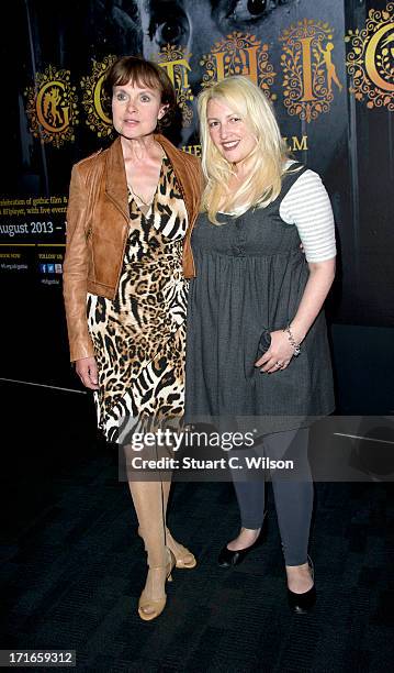 Madeline Smith and Jane Goldman attend a photocall to launch Gothic: The Dark Heart Of Film at BFI Southbank on June 27, 2013 in London, England.