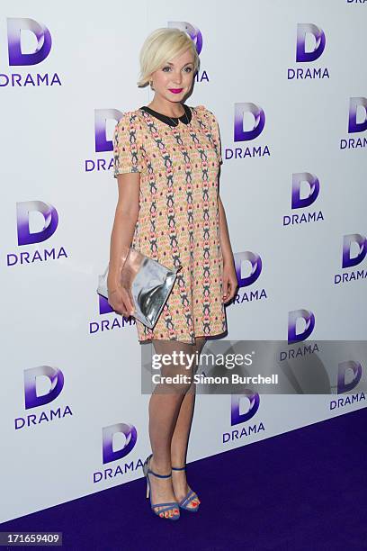 Helen George attends the launch of the new UKTV channel 'Drama' on June 27, 2013 in London, England.