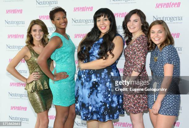 Pretty Amazing Finalists Paige Rawl, Kay-Ci Bele, Ant Roman,Stacey Ferreira and Paige McKenzie attend Seventeen Magazine Luncheon Honoring "Pretty...