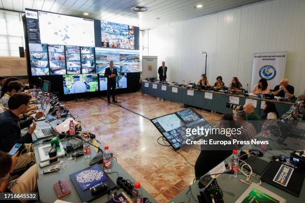 The acting Minister of the Interior, Fernando Grande-Marlaska, talks to the press after the meeting of the Operational Coordination Center , which...