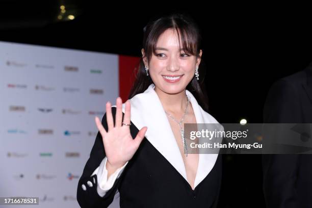 South Korean actress Han Hyo-Joo attends opening ceremony of the 28th Busan International Film Festival on October 04, 2023 in Busan, South Korea.