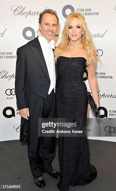 Henry Jackson and Stacey Jackson attend the 15th Annual White Tie and Tiara Ball to Benefit Elton John AIDS Foundation in Association with Chopard at...