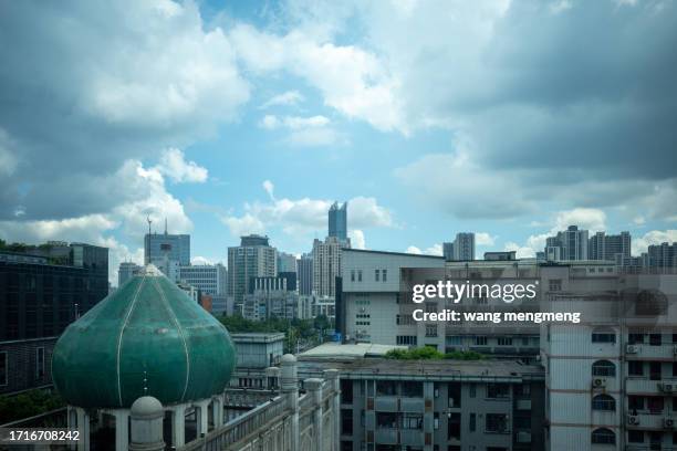 clear sky in the city - viral shedding stock pictures, royalty-free photos & images