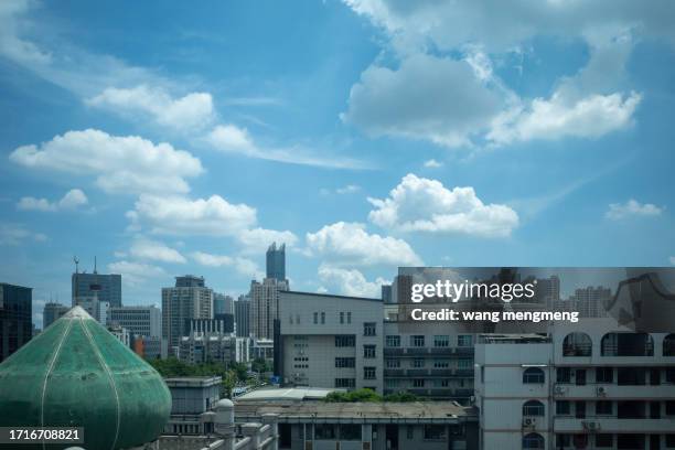 clear sky in the city - viral shedding stock pictures, royalty-free photos & images