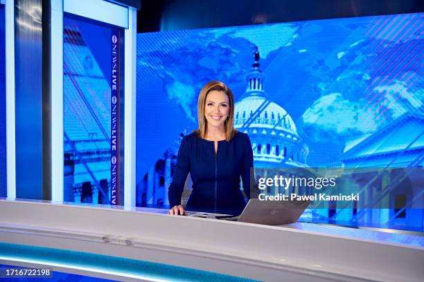 Kyra Phillips on the set of ABC News Live at the ABC News Bureau in Washington. D.C. KYRA PHILLIPS