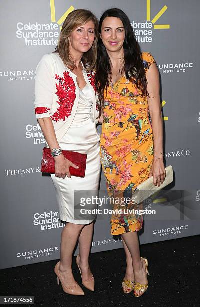 Jena King and actress Shiva Rose attend the 3rd Annual Celebrate Sundance Institute Los Angeles Benefit at The Lot on June 5, 2013 in West Hollywood,...