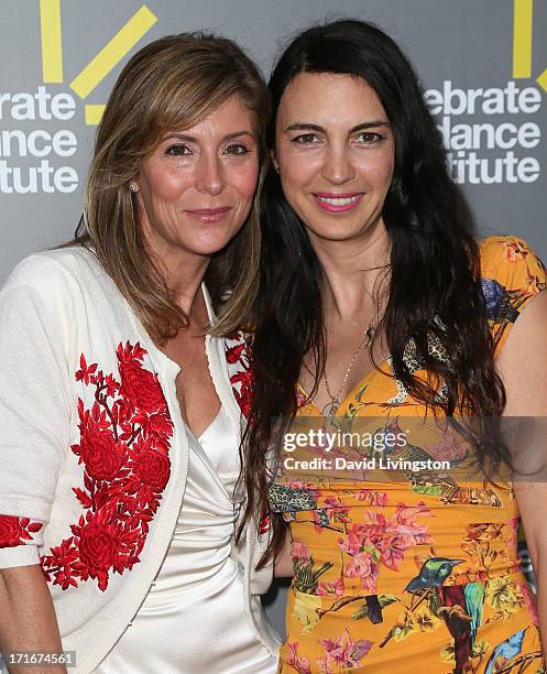 Jena King and actress Shiva Rose attend the 3rd Annual Celebrate Sundance Institute Los Angeles Benefit at The Lot on June 5, 2013 in West Hollywood,...