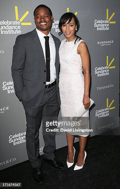 Director Ryan Coogler and actress Kerry Washington attend the 3rd Annual Celebrate Sundance Institute Los Angeles Benefit at The Lot on June 5, 2013...