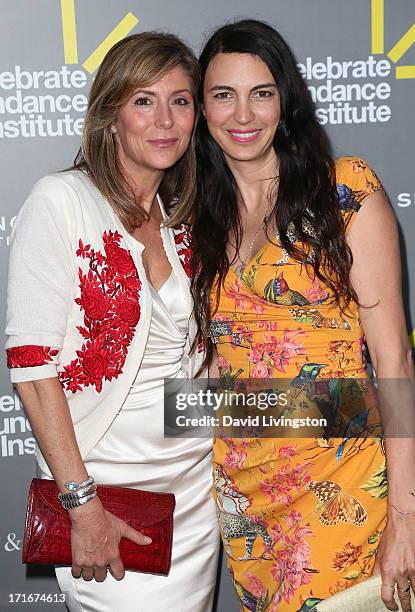 Jena King and actress Shiva Rose attend the 3rd Annual Celebrate Sundance Institute Los Angeles Benefit at The Lot on June 5, 2013 in West Hollywood,...