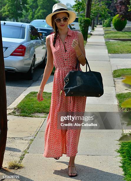 Miranda Kerr is seen on June 27, 2013 in New York City.