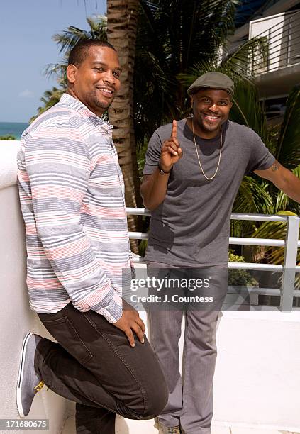 Directors Coodie and Chike pose during the 2013 American Black Film Festival on June 21, 2013 in Miami, Florida.