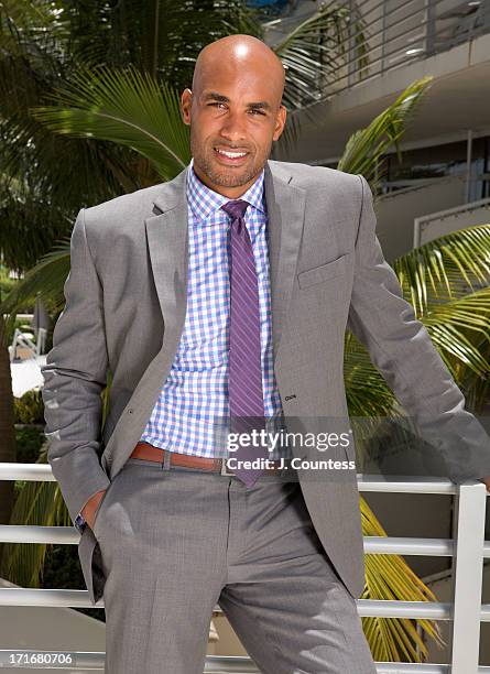 Actor Boris Kodjoe poses during the 2013 American Black Film Festival on June 20, 2013 in Miami, Florida.