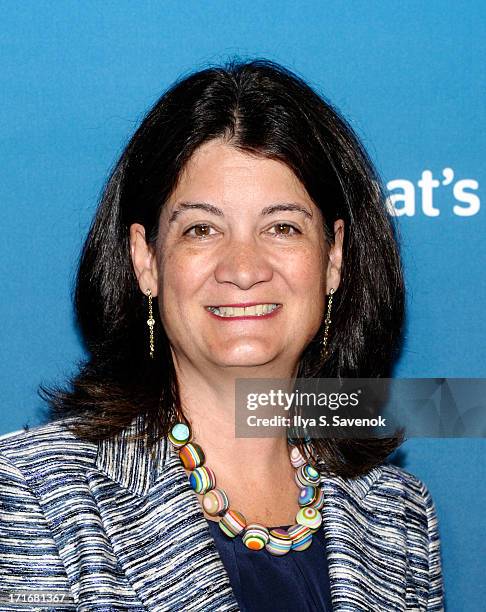 Joan Gillman attends Time Warner Cable Media's "View From The Top" Upfront at Jazz at Lincoln Center on June 27, 2013 in New York City.