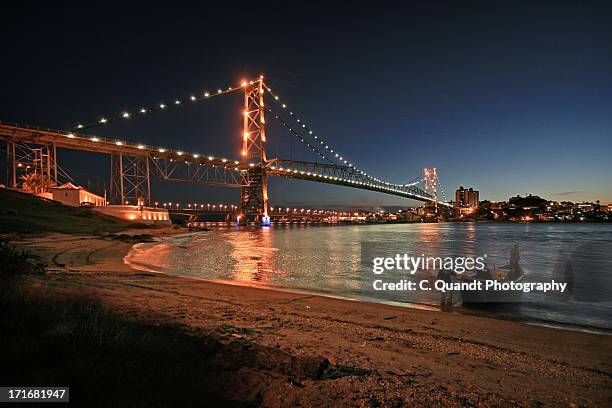 crossing at dusk - florianopolis stock pictures, royalty-free photos & images