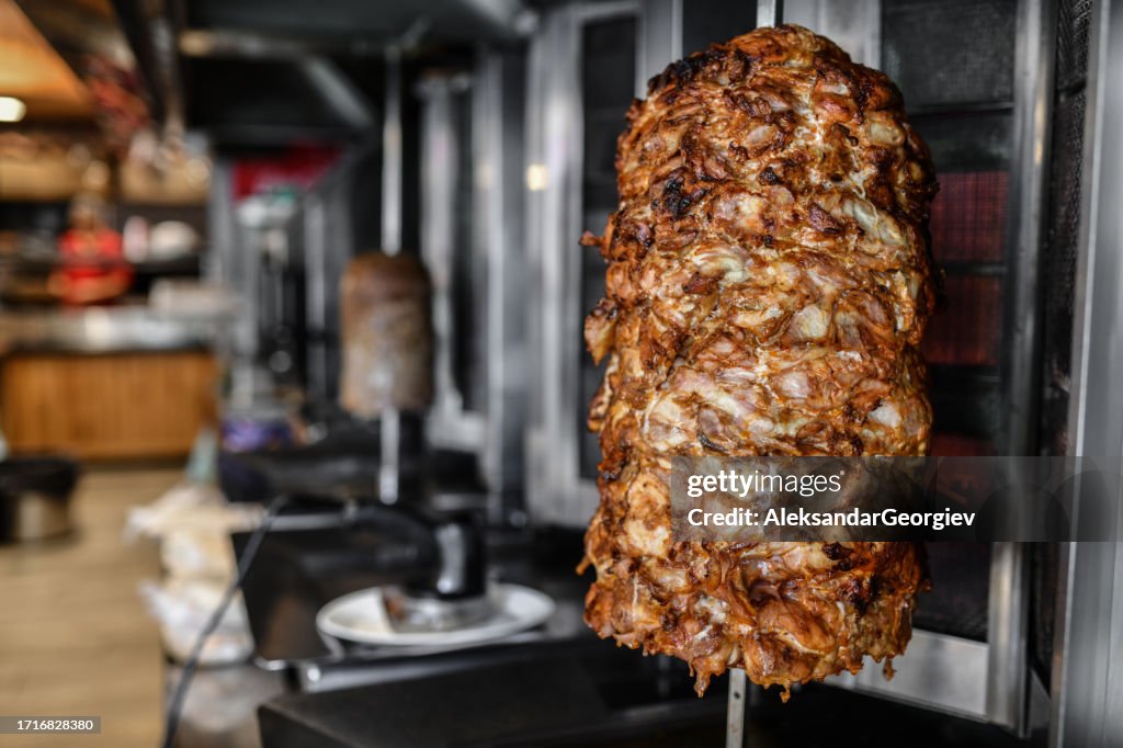 Rotisserie With Roasted Chicken Meat
