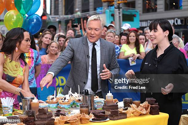 Ben and Jerry's and GMA work together to create the new Sunrise Sundae on "Good Morning America," 6/27/13, airing on the Walt Disney Television via...