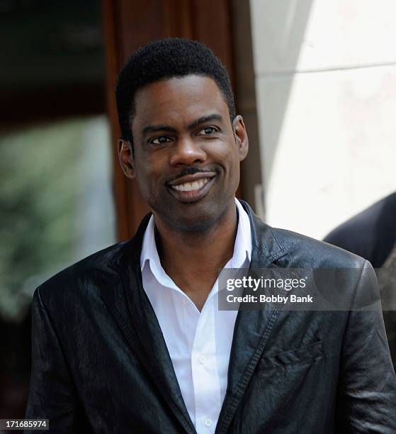 Chris Rock on the set of "The Untitled Chis Rock Project" on June 27, 2013 in New York City.