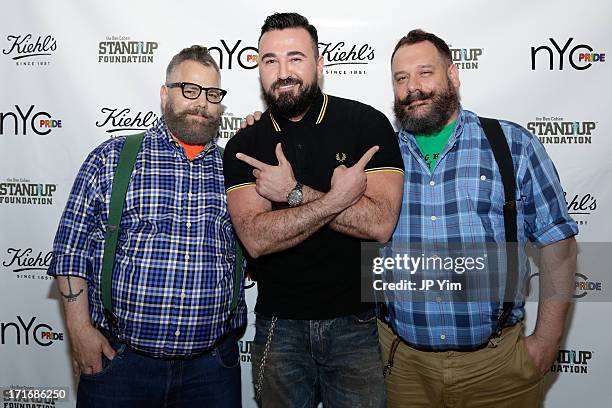 Jeffrey Costello, Kiehl's USA President Chris Salgardo and Robert Tagliapietra attend the NYC Pride Week 2013 Celebration hosted by Kiehl's and...