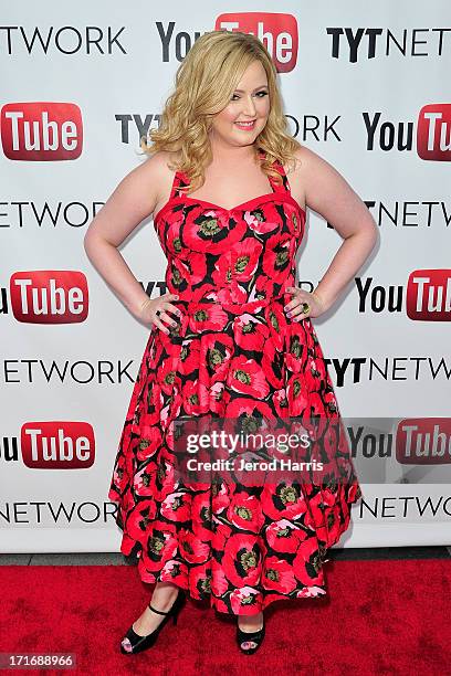 Television personality Katrina Parker arrives at YouTube and TYT Network Present the 1st Annual YouTube PRIDE Party Hosted By Dave Rubin at YouTube...