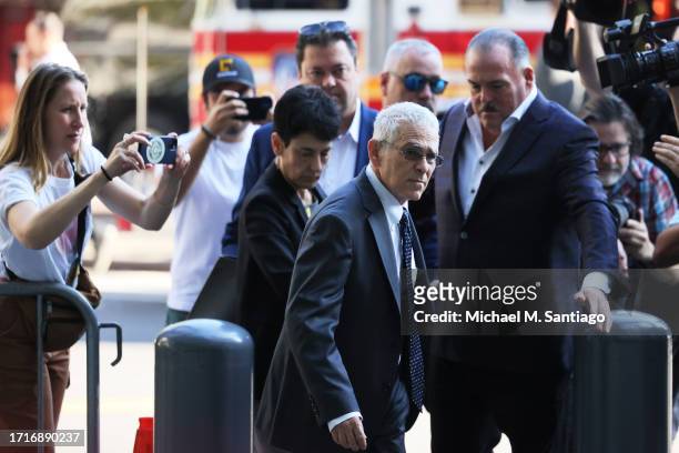 Barbara Fried and Joseph Bankman , parents of former FTX CEO Sam Bankman-Fried, arrive for the trial of their son at Manhattan Federal Court on...