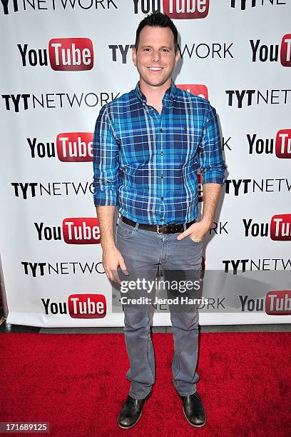 Dave Rubin arrives at YouTube and TYT Network Present the 1st Annual YouTube PRIDE Party Hosted By Dave Rubin at YouTube Space LA on June 27, 2013 in...