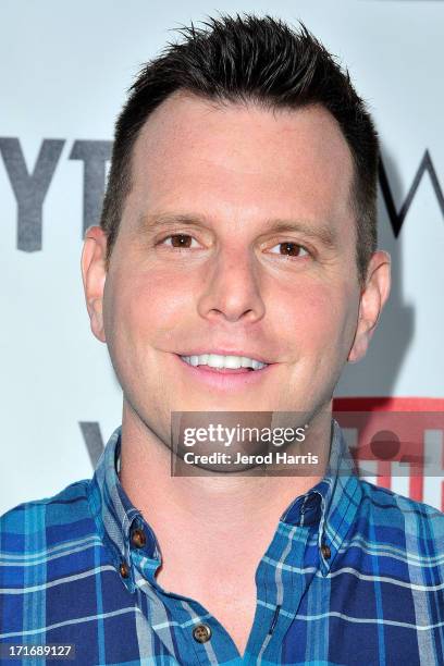 Dave Rubin arrives at YouTube and TYT Network Present the 1st Annual YouTube PRIDE Party Hosted By Dave Rubin at YouTube Space LA on June 27, 2013 in...