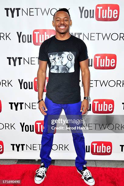 Dj B-Hen arrives at YouTube and TYT Network Present the 1st Annual YouTube PRIDE Party Hosted By Dave Rubin at YouTube Space LA on June 27, 2013 in...