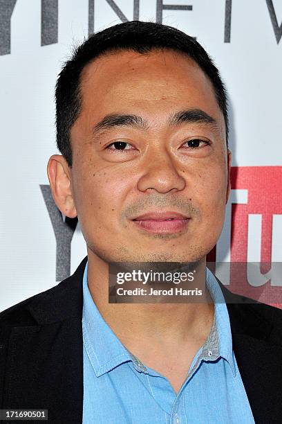 Steve Oh arrives at YouTube and TYT Network Present the 1st Annual YouTube PRIDE Party Hosted By Dave Rubin at YouTube Space LA on June 27, 2013 in...