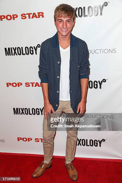 Actor Lucas Cruikshank attends the premiere of 'Pop Star' at Mixology101 & Planet Dailies on June 27, 2013 in Los Angeles, California.