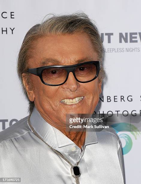Producer Robert Evans attends the opening of "Helmut Newton: White Women - Sleepless Nights - Big Nudes" at at Annenberg Space For Photography on...