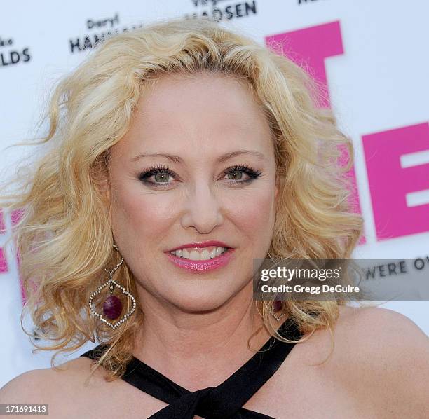 Actress Virginia Madsen arrives at the Los Angeles premiere of "The Hot Flashes" at ArcLight Cinemas on June 27, 2013 in Hollywood, California.