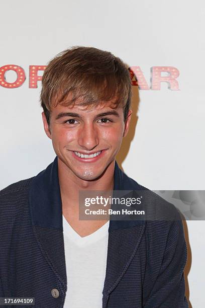 Actor Lucas Cruikshank attends the premiere of 'Pop Star' at Mixology101 & Planet Dailies on June 27, 2013 in Los Angeles, California.