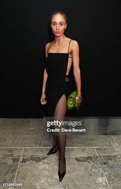 Adwoa Aboah attends the Gucci Cosmos evening Vernissage at 180 The Strand on October 10, 2023 in London, England.