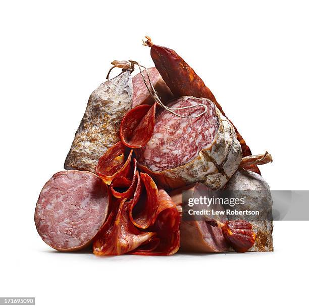 meat - insaccato foto e immagini stock