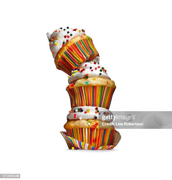 cupcakes - cupcake pattern stock pictures, royalty-free photos & images