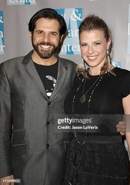 Actress Jodie Sweetin and Morty Coyle attend L.A. Gay & Lesbian Center's 'An Evening With Women' at The Beverly Hilton hotel on April 16, 2011 in...