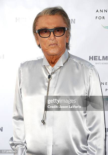 Producer Robert Evans attends the opening of "Helmut Newton: White Women - Sleepless Nights - Big Nudes" at Annenberg Space For Photography on June...