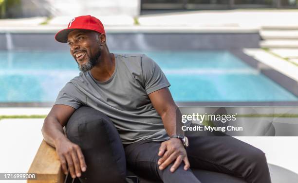 Former baseball player Jimmy Rollins is photographed for Los Angeles Times on September 28, 2023 in Encino, California. PUBLISHED IMAGE. CREDIT MUST...