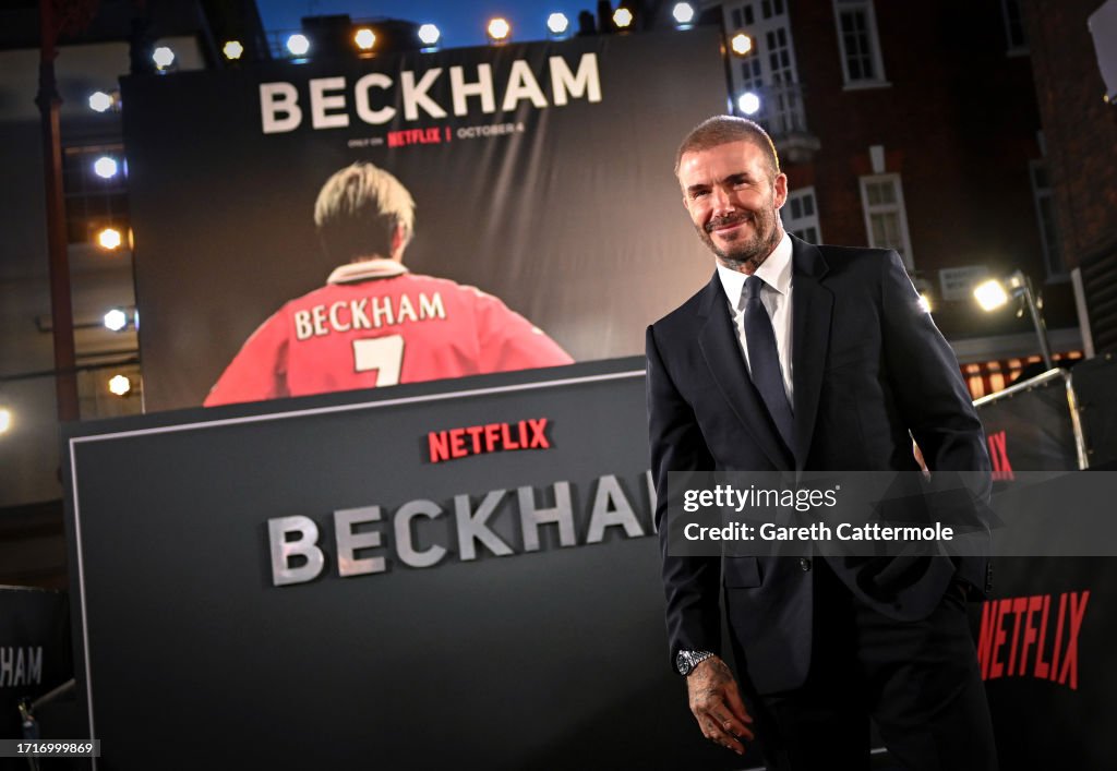 Netflix's 'Beckham' UK Premiere - VIP Access