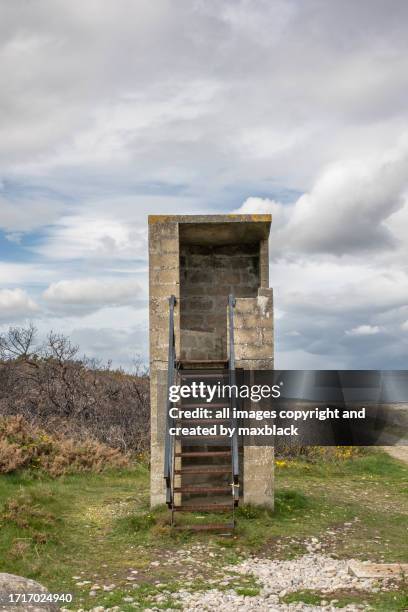 lookout tower-lossiemouth, scotland. - government building steps stock pictures, royalty-free photos & images