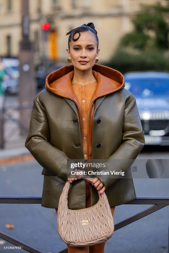 Street Style - Paris Fashion Week - Womenswear Spring/Summer 2024 - Day Nine