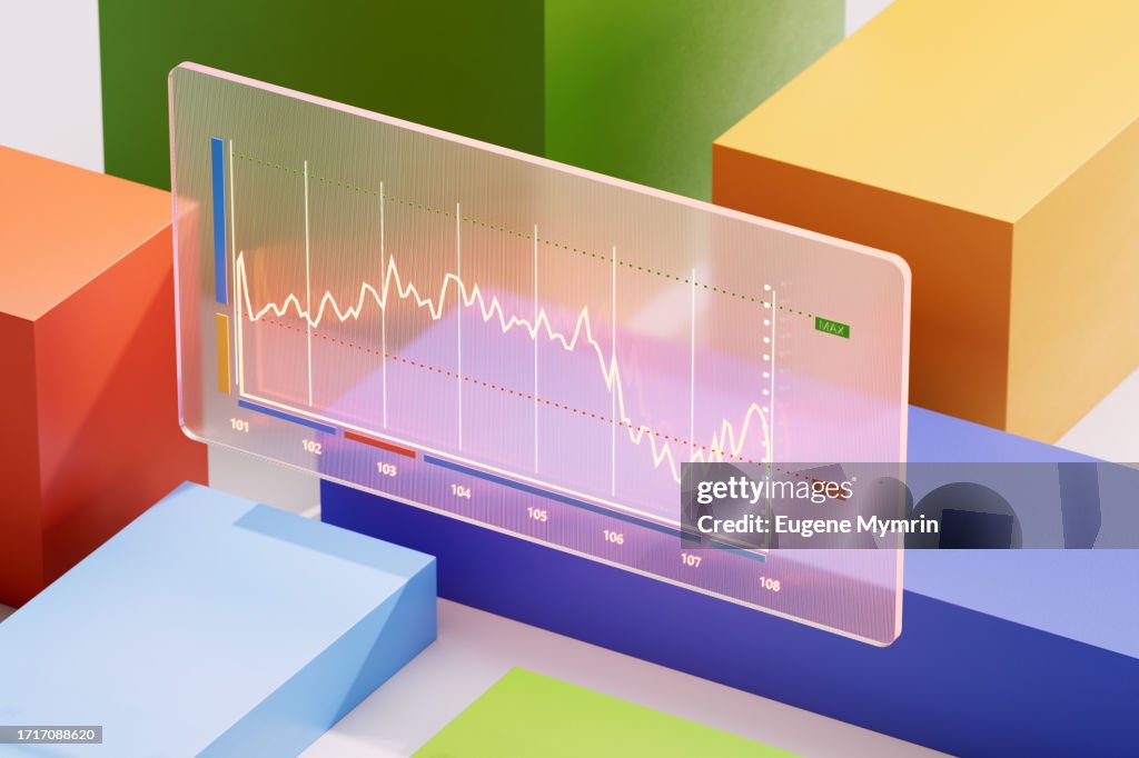 Digital Finance Evolution. Innovative Fintech Technology. Visualizing Financial Investment. Stock Market Trading Monitor