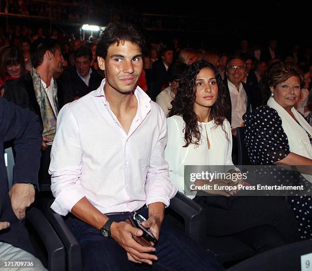 Rafael Nadal and his girlfriend Xisca Perello attend Julio Iglesias concert on June 26, 2013 in Barcelona, Spain.