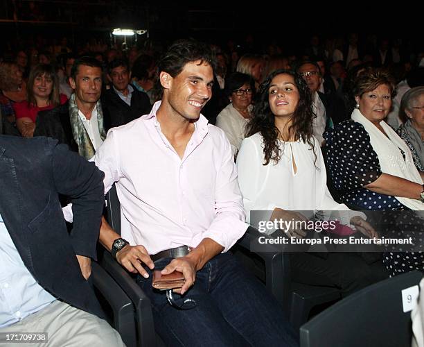 Rafael Nadal and his girlfriend Xisca Perello attend Julio Iglesias concert on June 26, 2013 in Barcelona, Spain.