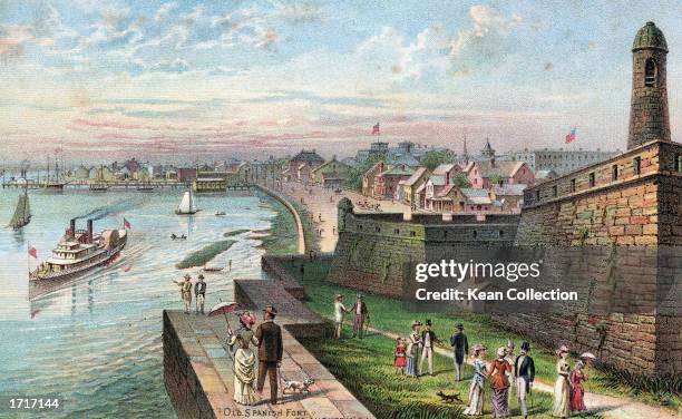 Old Spanish Fort at Saint Augustine, Florida, 1880s.