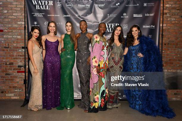 Georgie Badiel Liberty , Madlena Kalinova and guests attend Georgie Badiel Foundation Water Ball at Second Floor on September 29, 2023 in New York...